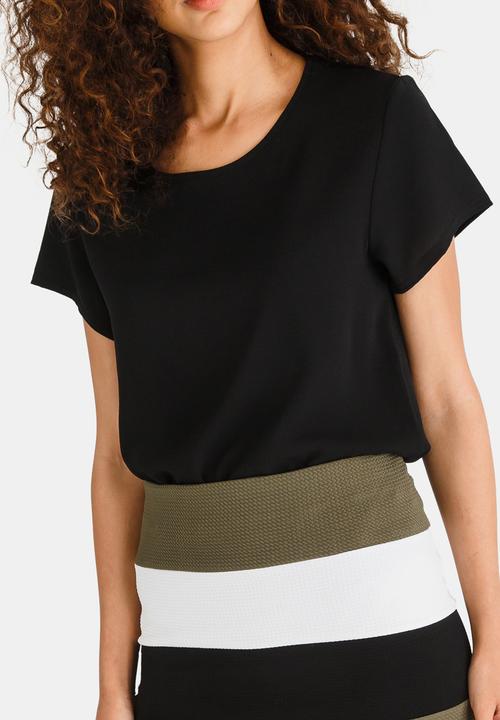 edit - Easy Fit Short Sleeve Blouse Black