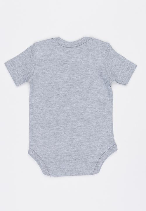 Funky Shop - Slogan Baby Grow Grey