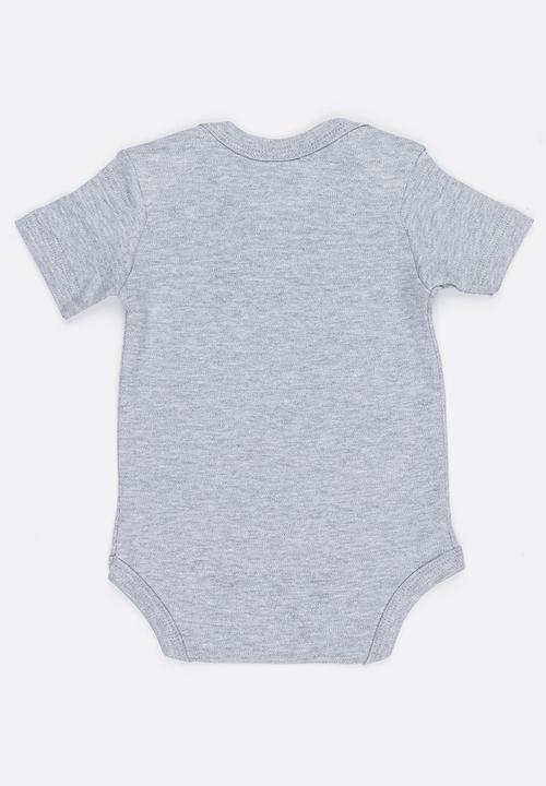 Funky Shop - Slogan Baby Grow Grey