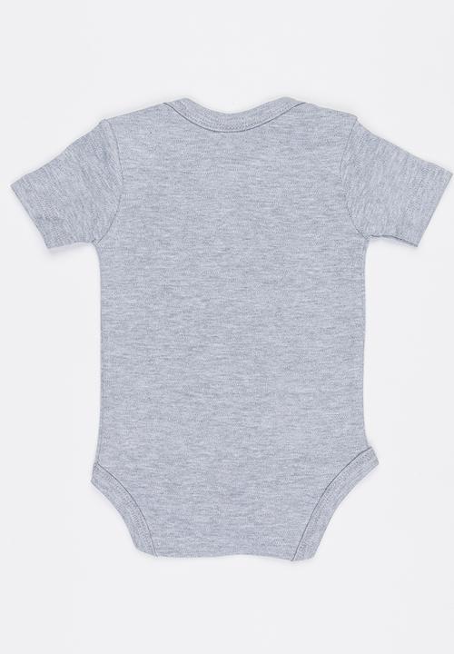 Funky Shop - Slogan Baby Grow Grey