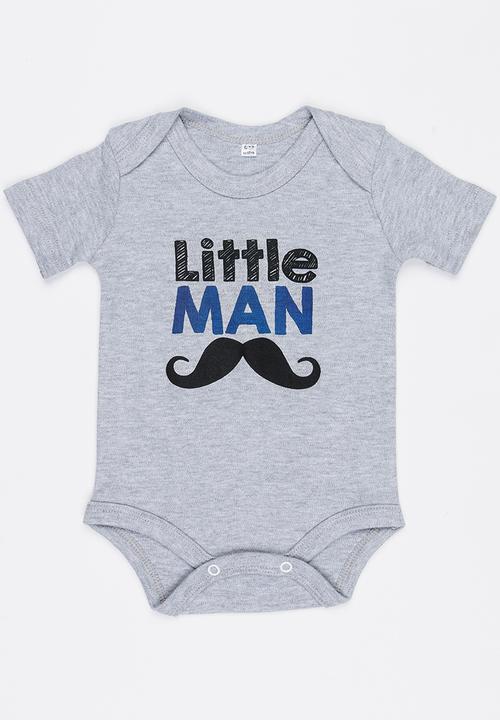 Funky Shop - Slogan Baby Grow Grey