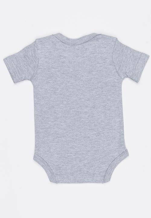 Funky Shop - Slogan Baby Grow Grey