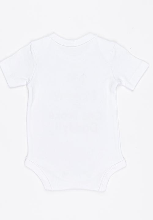 Funky Shop - Slogan Baby Grow White