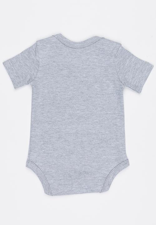 Funky Shop - Slogan Baby Grow Grey