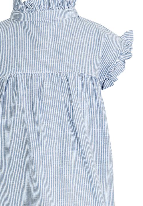 Name It - Ruffle Neck Blouse Pale Blue