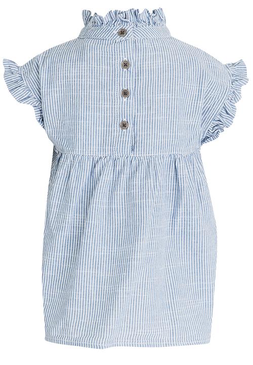 Name It - Ruffle Neck Blouse Pale Blue