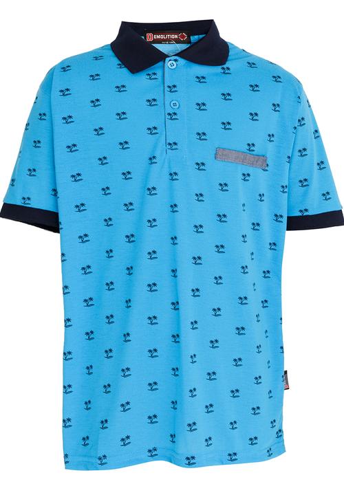 Twin Clothing - Boys Golfer Tee Turquoise
