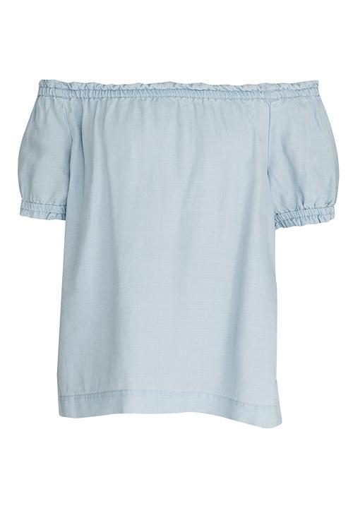 Name It - Bardot Blouse Pale Blue