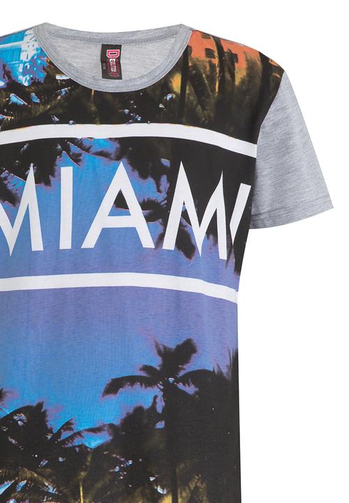 Twin Clothing - Printed Boys Tee Grey Melange