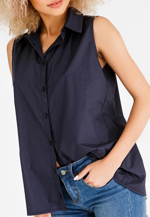 STYLE REPUBLIC - Lace-up Shirt Navy