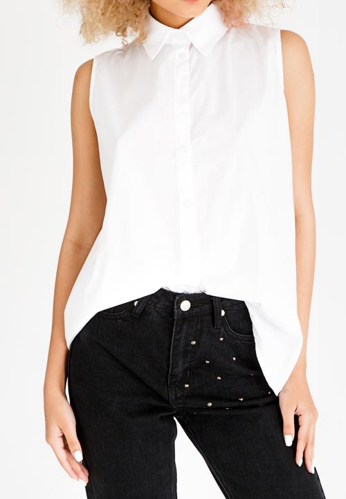 STYLE REPUBLIC - Lace-up Shirt White
