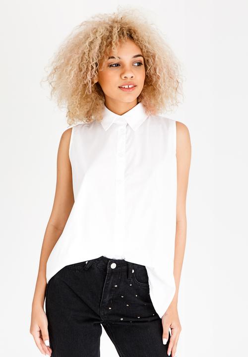 STYLE REPUBLIC - Lace-up Shirt White