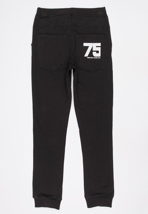 Name It - Boys Printed Sweat Joggers Black