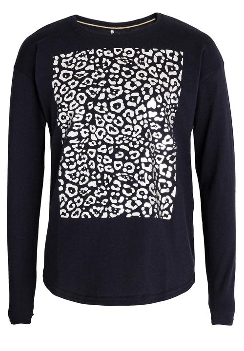 Name It - Printed Boxy Tee Navy
