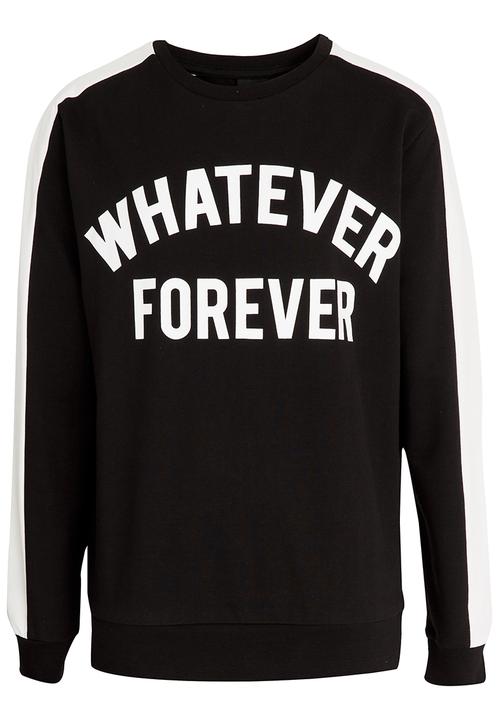 Name It - Printed Sweat Top Black