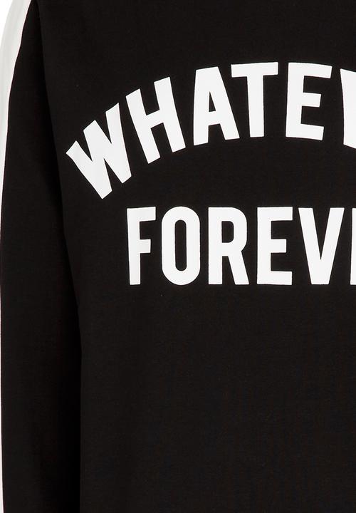 Name It - Printed Sweat Top Black