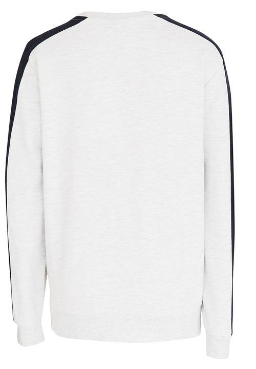 Name It - Printed Sweat Top Grey Melange