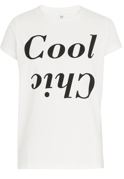 Name It - Printed Tee Off White