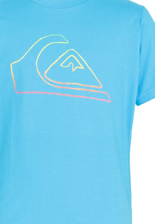 Quiksilver - Mountain Jungle  Boys Tee Mid Blue