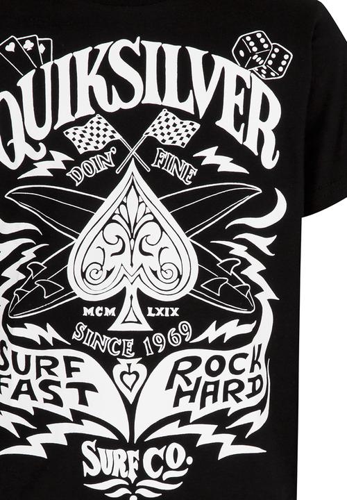 Quiksilver - Custom Ride  Boys Tee Black