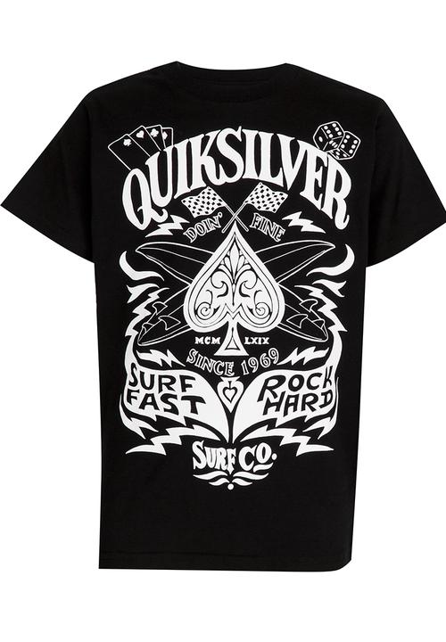Quiksilver - Custom Ride  Boys Tee Black