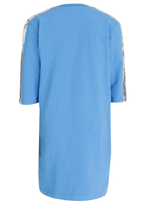 Name It - Sweater Dress with Embellishment Pale Blue