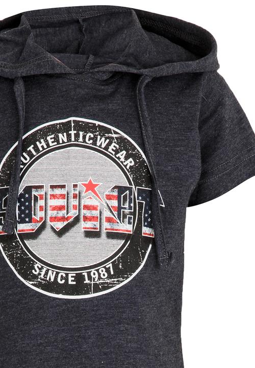 SOVIET - Santos Hooded Tee Blue