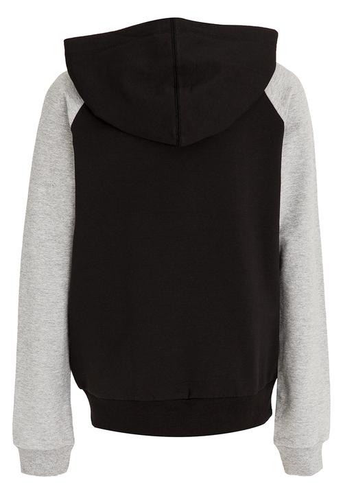 Name It - Contrast Hoodie Black
