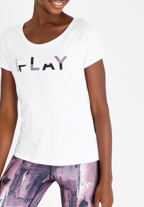 ONLY Play - Linda Short Sleeve Box Tee White