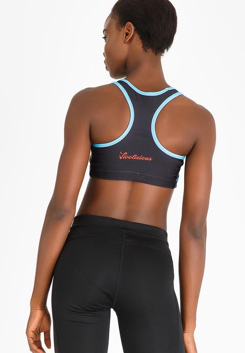 Vivolicious - Sugarbird Intensity Sportsbra Black and Blue