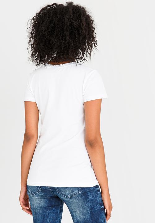 POLO - Allie Short Sleeve Pony Tee White