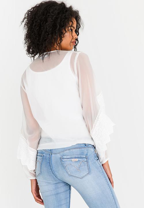 cath.nic - Organza Fantasy Top White