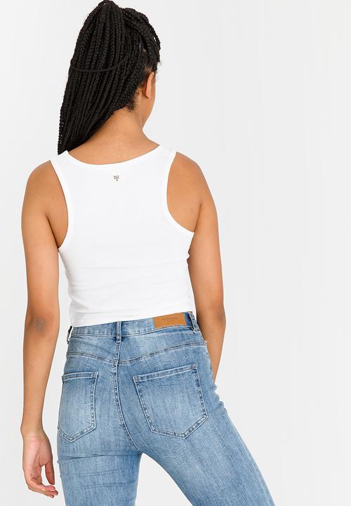 Billabong  - Sundrenched Crop Tank White