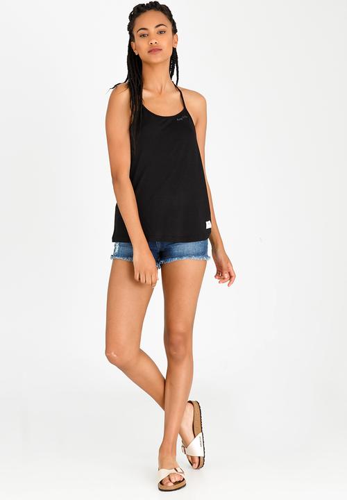 Lizzy - Aira Styled Strappy Vest Black