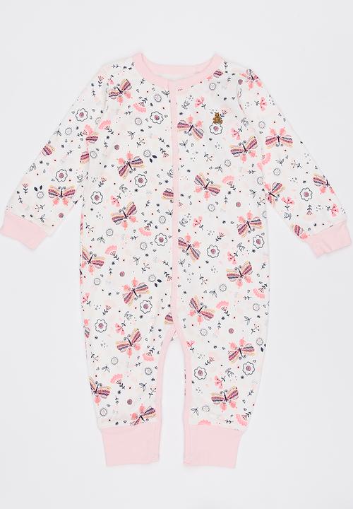 Pop Candy - Printed Sleepsuit Mid Pink