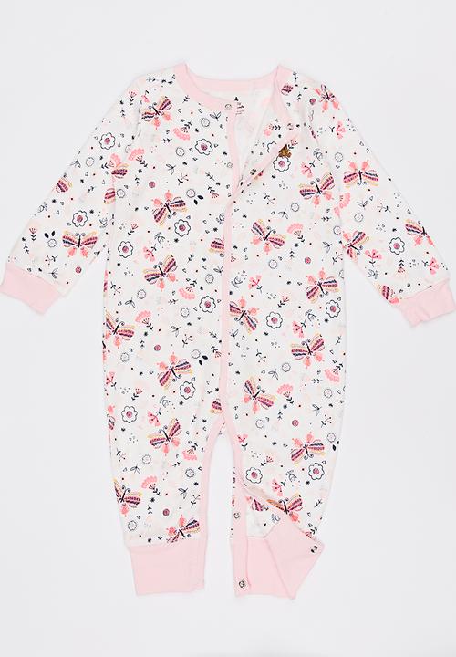 Pop Candy - Printed Sleepsuit Mid Pink