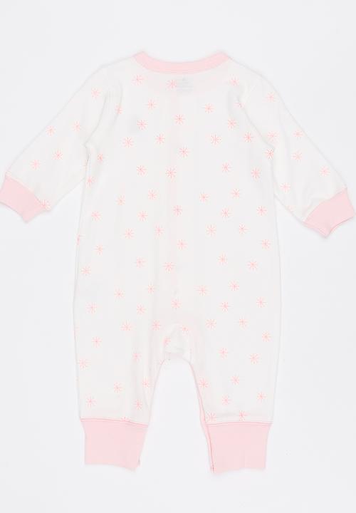 Pop Candy - Printed Sleepsuit White
