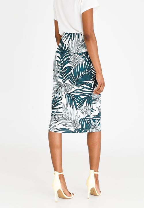edit - High Waist Pencil Skirt Multi-colour