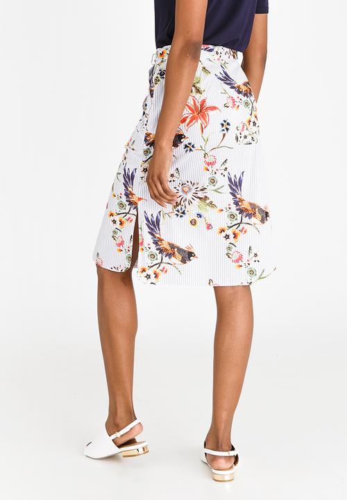 cath.nic - Tie Waist Printed Skirt Multi-colour