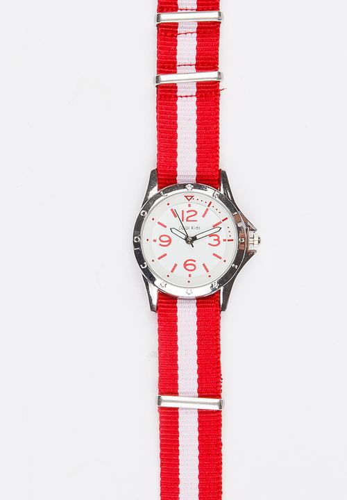Cool Kids - Girls Track Watch Red
