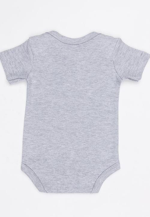 Funky Shop - Slogan Baby Grow Grey
