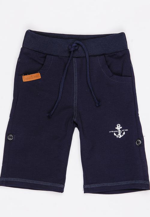 Pop Candy - Boys   Fleece Shorts Navy