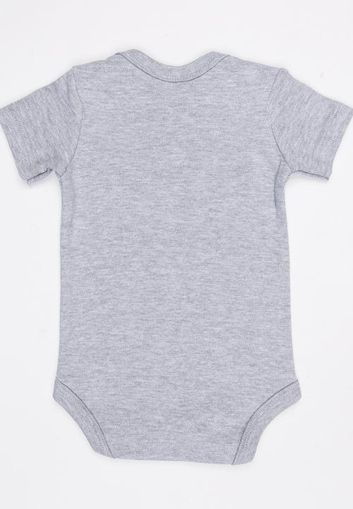 Funky Shop - Slogan Baby Grow Grey