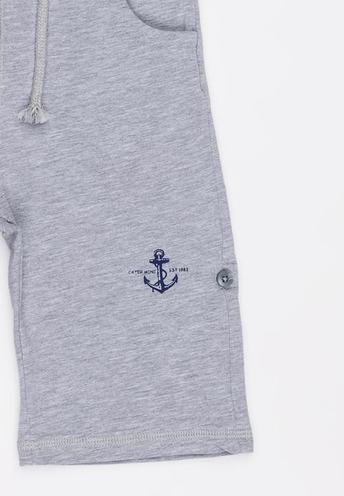 Pop Candy - Boys   Fleece Shorts Grey