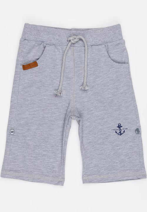 Pop Candy - Boys   Fleece Shorts Grey