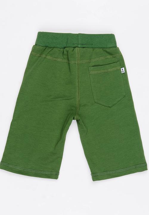 Pop Candy - Boys   Fleece Shorts Mid Green