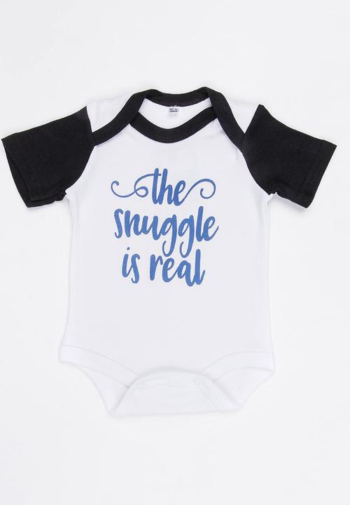Funky Shop - Slogan Baby Grow Navy
