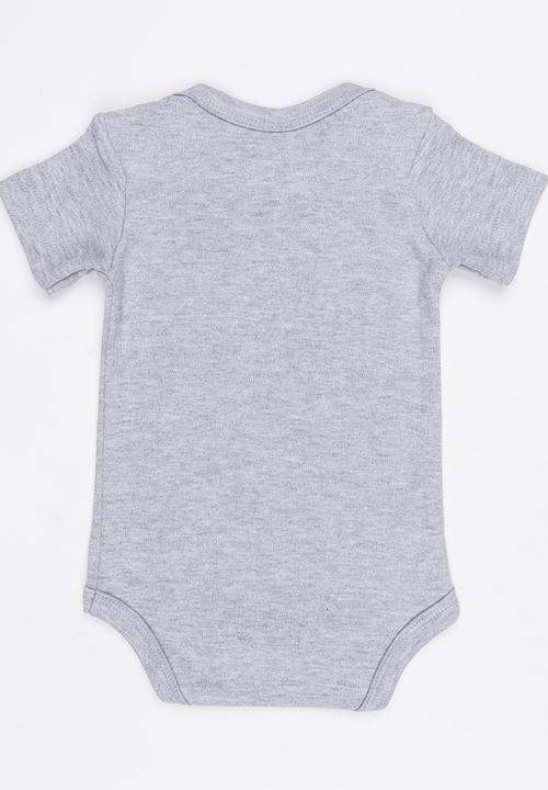 Funky Shop - Slogan Baby Grow Grey