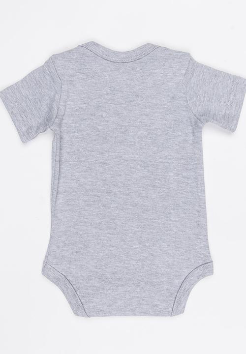 Funky Shop - Slogan Baby Grow Grey