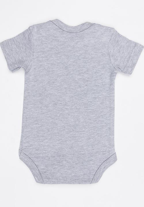 Funky Shop - Slogan Baby Grow Grey
